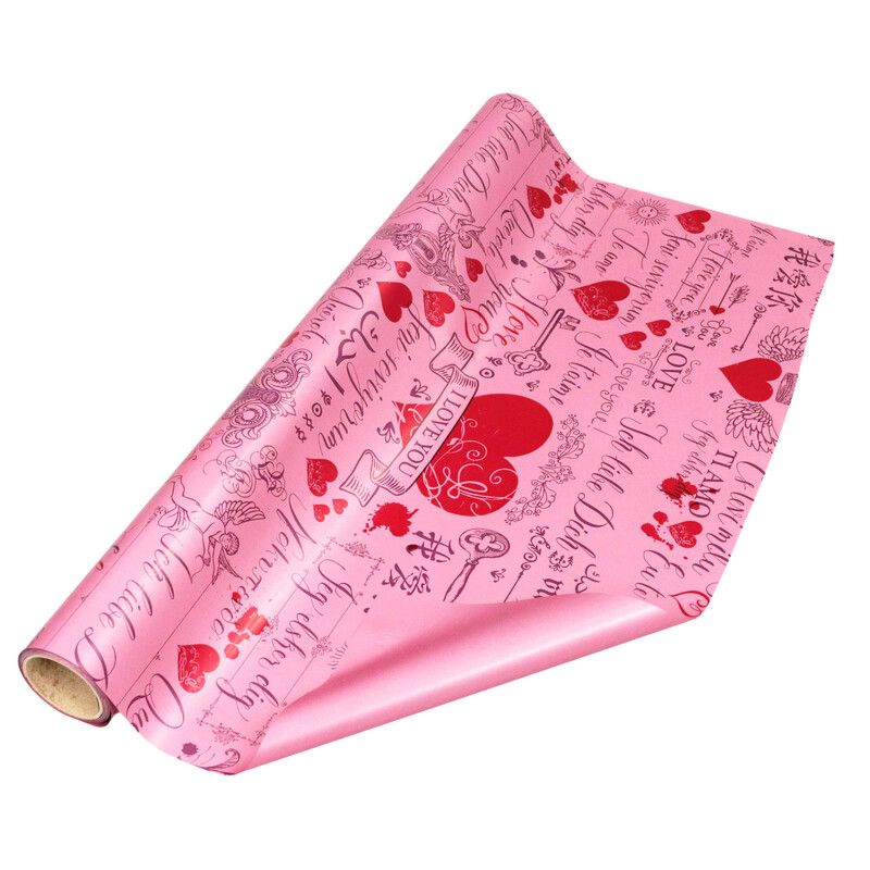 ROLE PLAST SRDCE SN 50cmx9m*BORDOVÁ SV. 58