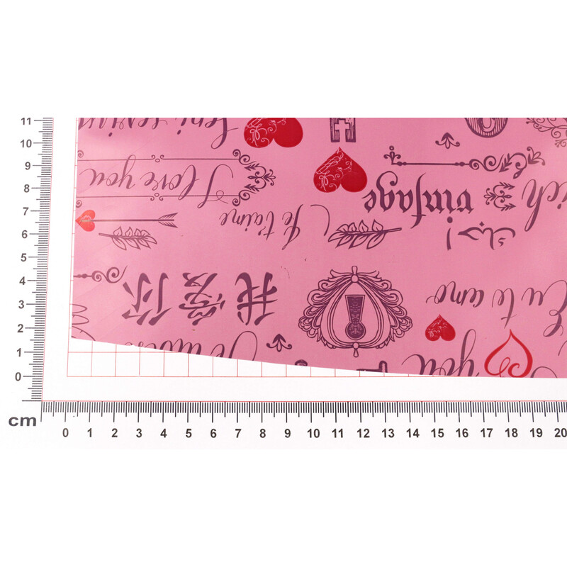 ROLE PLAST SRDCE SN 50cmx9m*BORDOVÁ SV. 58