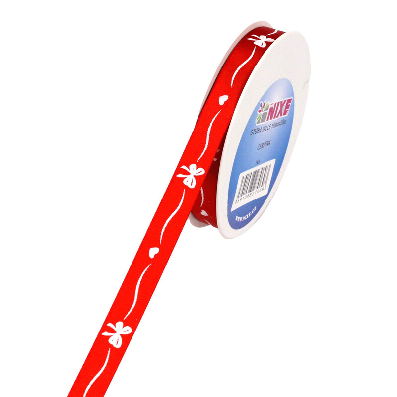 STUHA VALLE 15mmx25m*ČERVENÁ