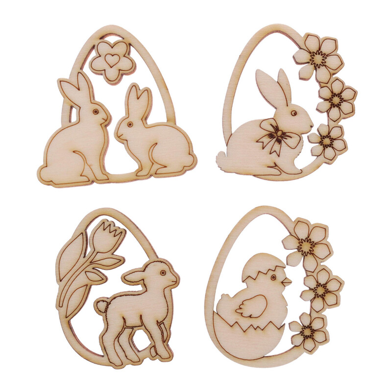 VELIKONOCE ZVÍŘÁTKA XD 5cm 32ks*PŘÍRODNÍ