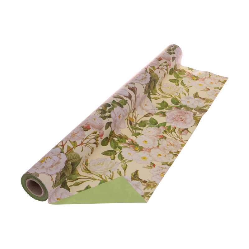 ROLE PLAST FLEUR 70cmx40m*KRÉMOVÁ+ZELENÁ 579