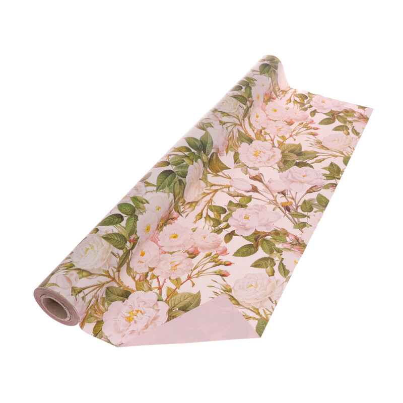 ROLE PLAST FLEUR 70cmx40m*BÍLÁ+RŮŽOVÁ 705