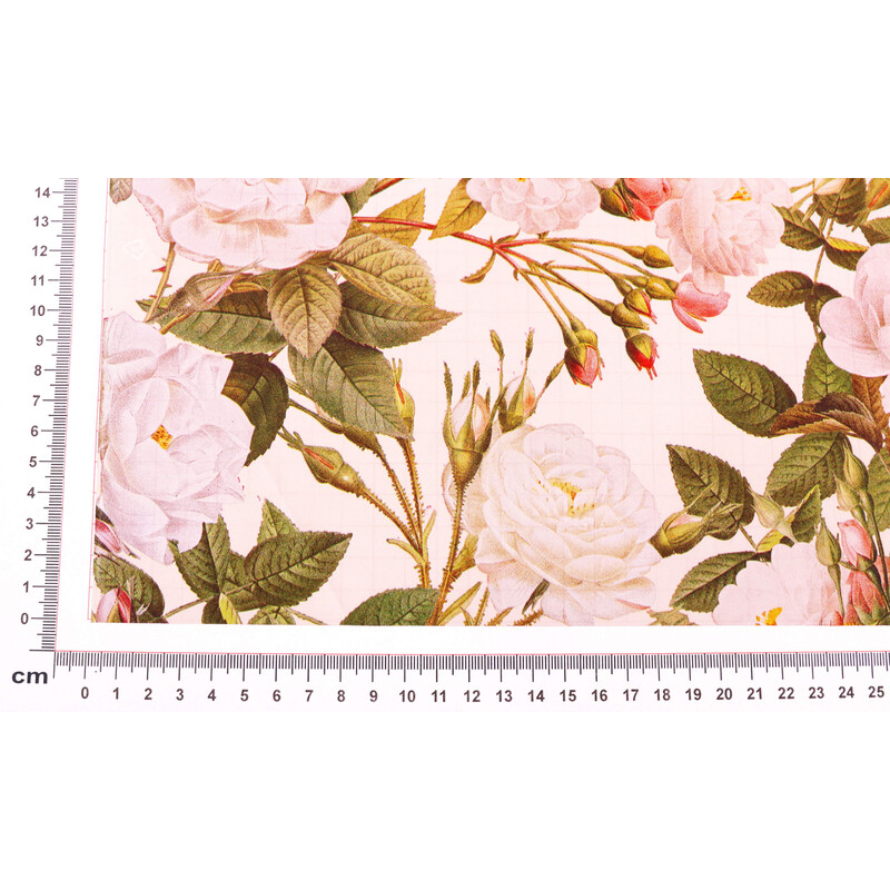 ROLE PLAST FLEUR 70cmx40m*BÍLÁ+RŮŽOVÁ 705