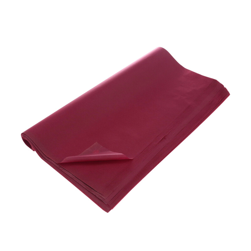 ARCH PAPÍR HEDVÁBNÍ 50x75cm 40ks*BORDOVÁ