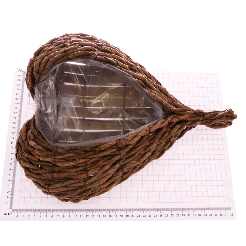 OBAL SRDCE 32x40x10cm*HNĚDÁ