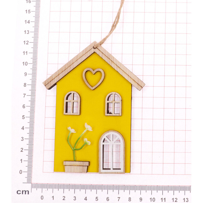 ZÁVĚS DOMEK 09x12cm*MIX BAREV