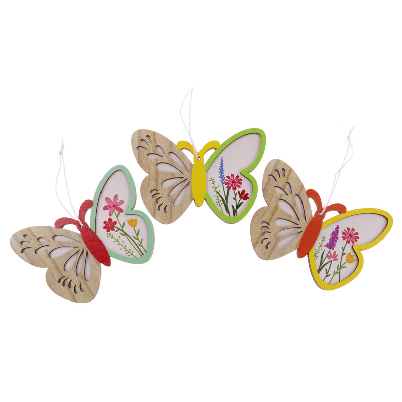 ZÁVĚS MOTÝL 11x08cm*MIX BAREV