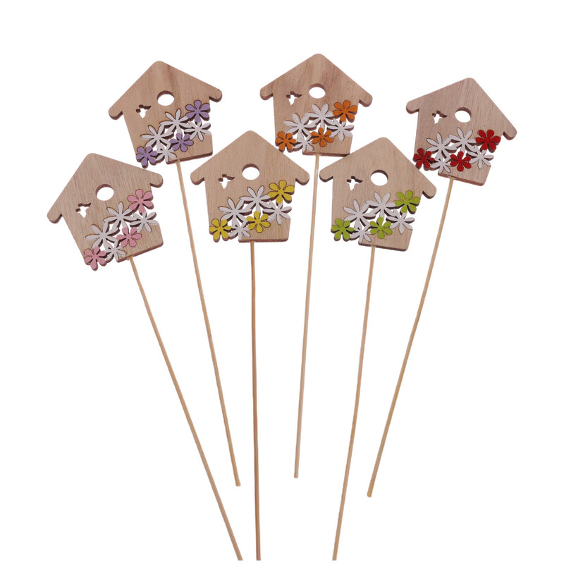 ZÁPICH BUDKA 08x7,5x28cm 6ks*MIX BAREV