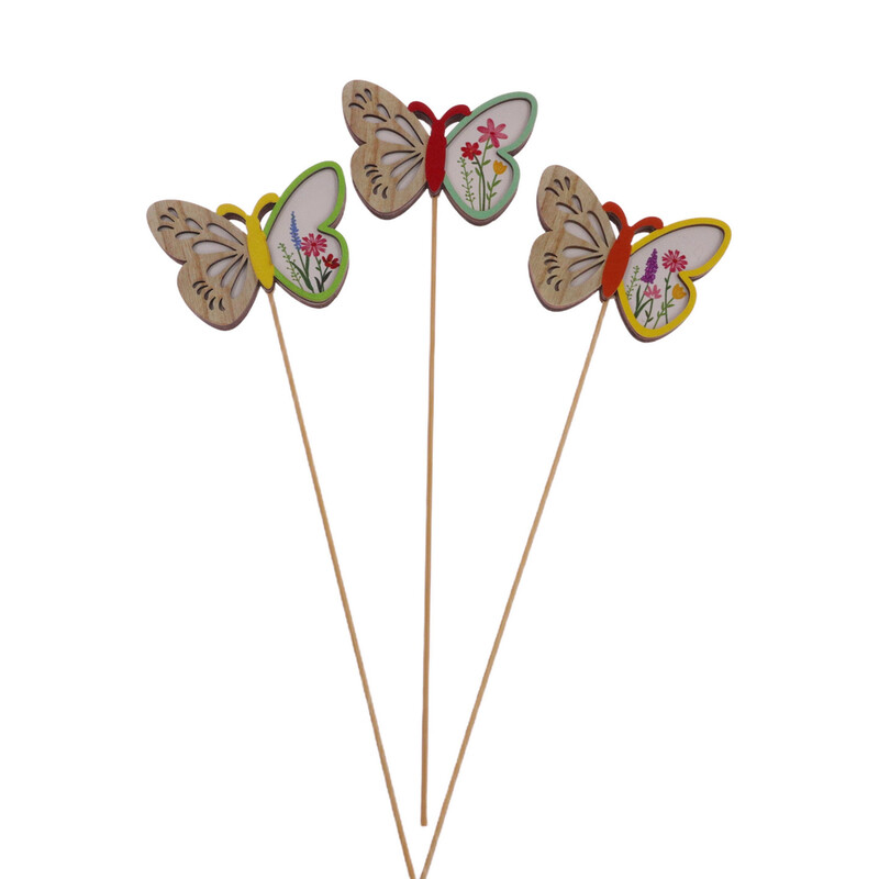 ZÁPICH MOTÝL 07x05x24cm 6ks*MIX BAREV