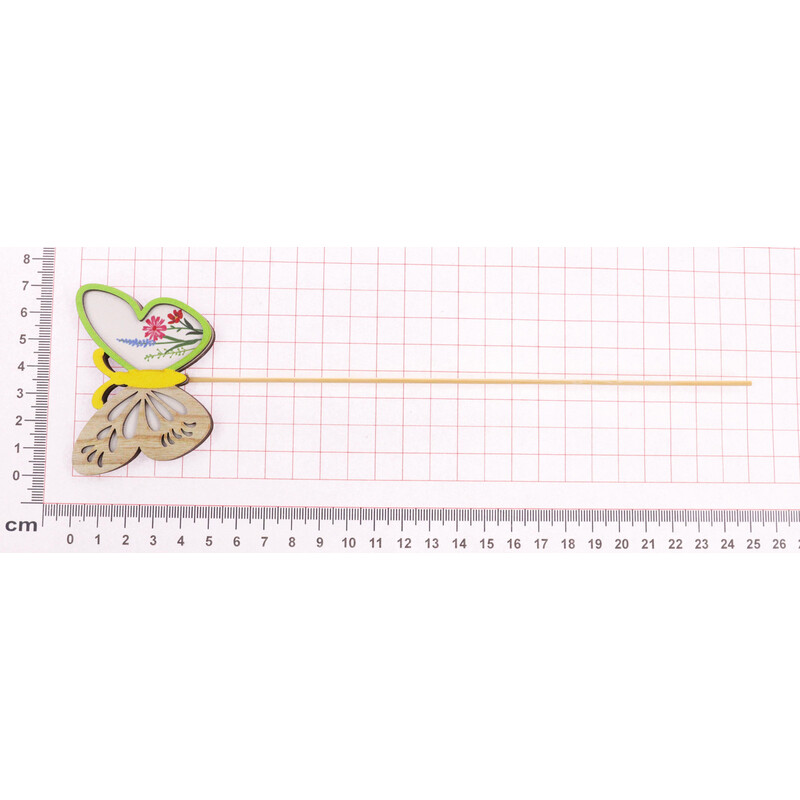 ZÁPICH MOTÝL 07x05x24cm 6ks*MIX BAREV