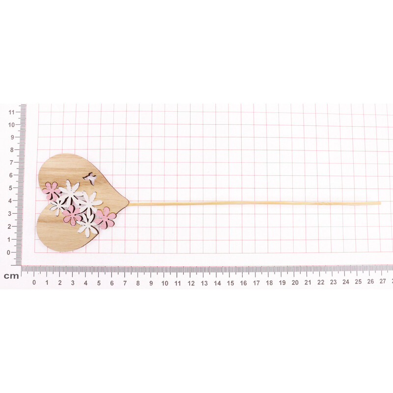 ZÁPICH SRDCE 7,5x07x26cm 6ks*MIX BAREV