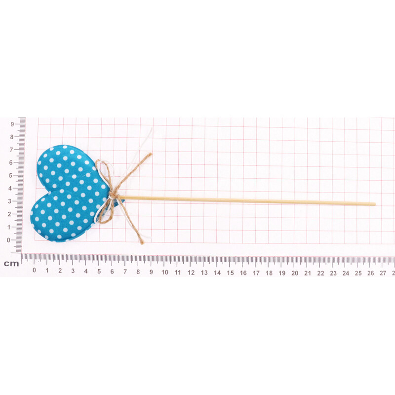 ZÁPICH SRDCE 07x25cm 6ks*MIX BAREV