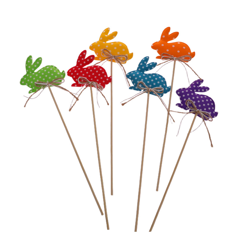 ZÁPICH ZAJÍC 7,5x06x28cm 6ks*MIX BAREV