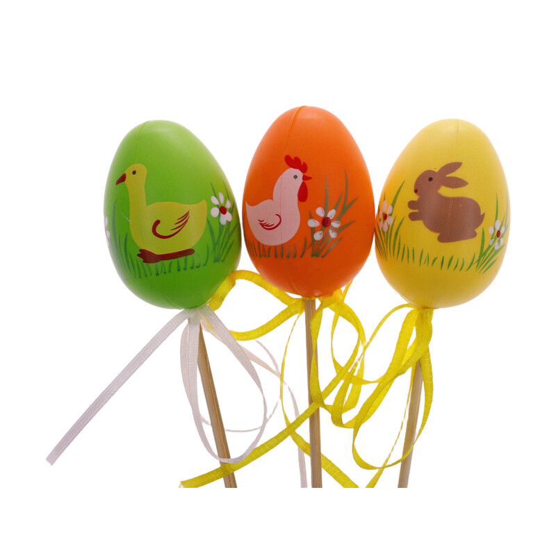 ZÁPICH VAJÍČKA 6ks 6x25cm*MIX BAREV