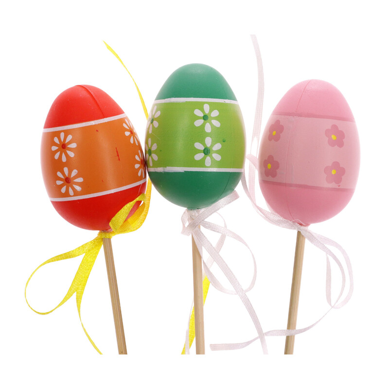 ZÁPICH VAJÍČKA 6ks 6x25cm*MIX BAREV