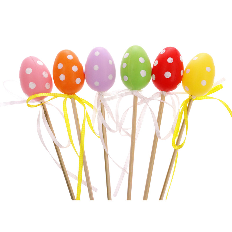 ZÁPICH VAJÍČKA 12ks 4x24cm*MIX BAREV