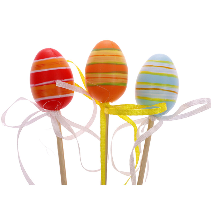 ZÁPICH VAJÍČKA 12ks 4x24cm*MIX BAREV