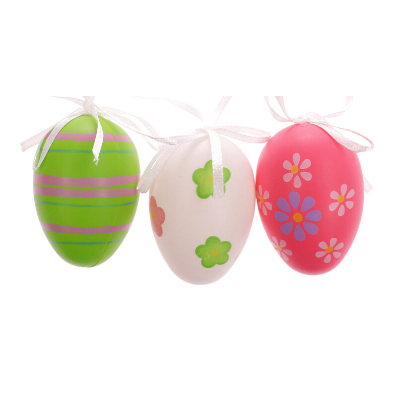 VAJÍČKA 6ks 6cm*MIX BAREV