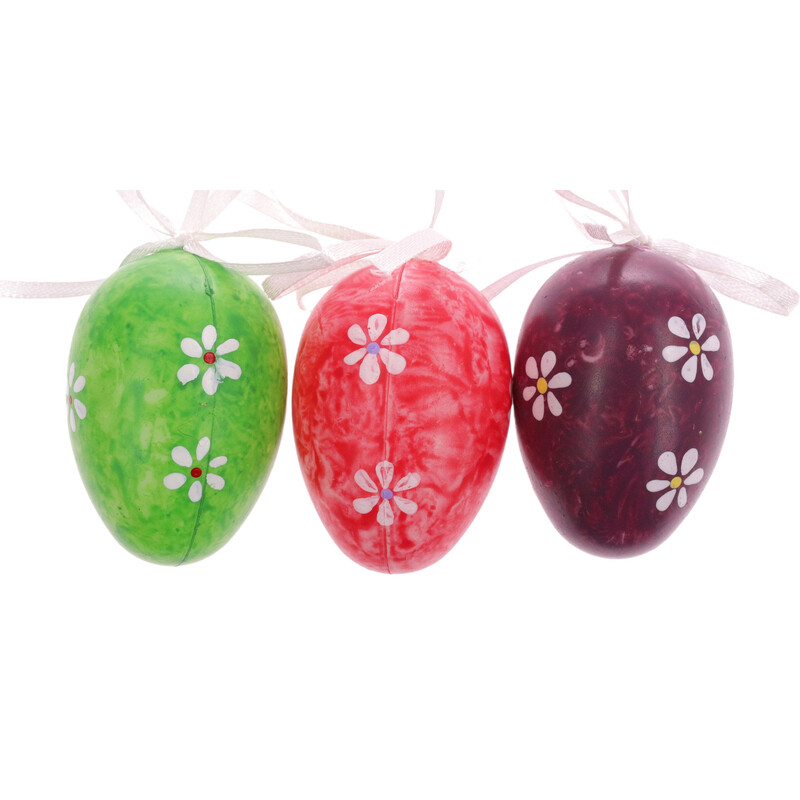 VAJÍČKA 6ks 6cm*MIX BAREV