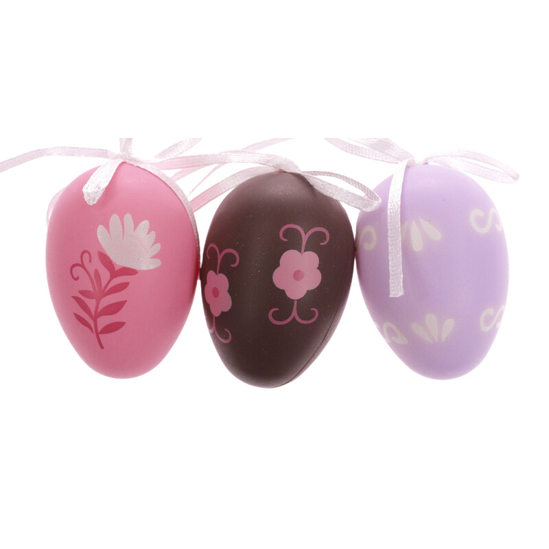 VAJÍČKA 6ks 6cm*MIX BAREV