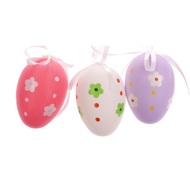 VAJÍČKA 6ks 6cm*MIX BAREV