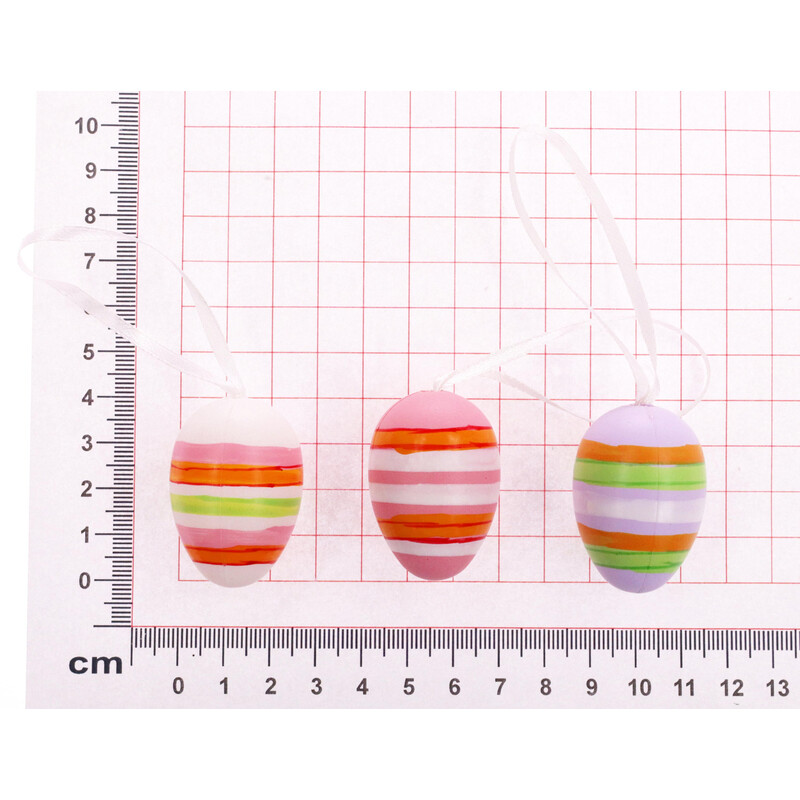 VAJÍČKA 12ks 4cm*MIX BAREV