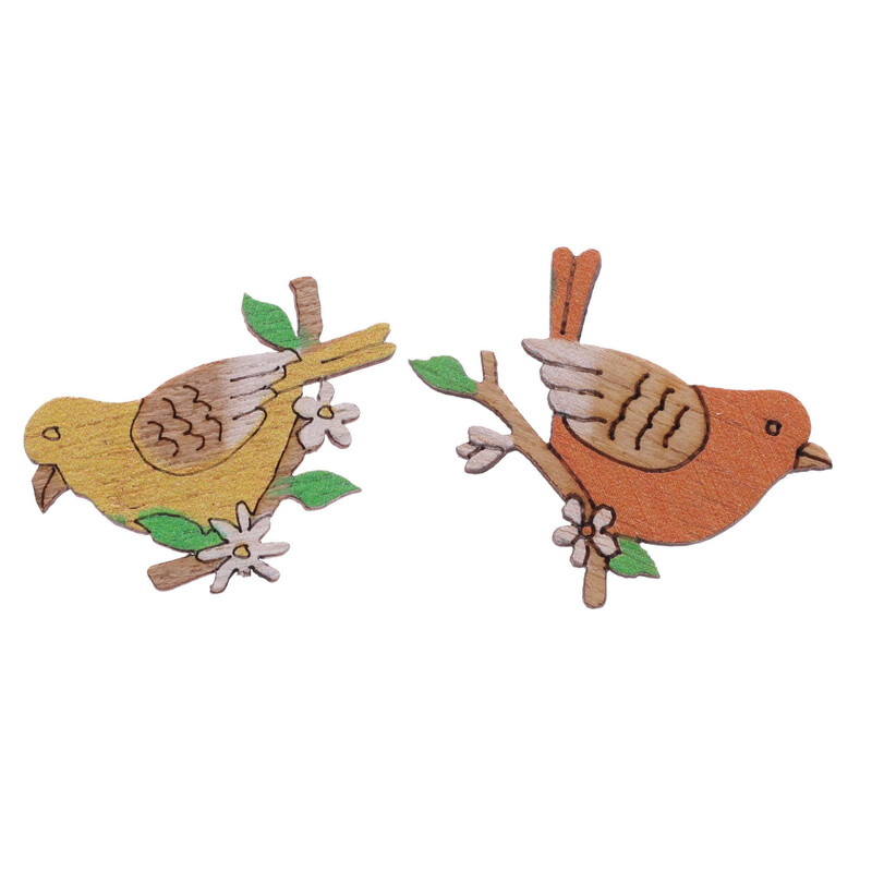 PTÁČEK NALEPOVACÍ 3X2,5cm 18ks*MIX BAREV