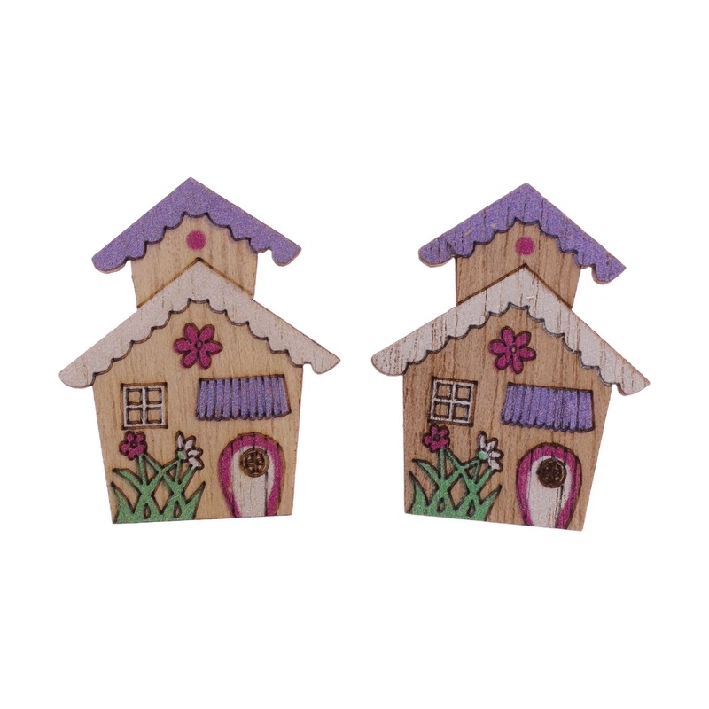 DOMEK NALEPOVACÍ 3X3,5cm 18ks*MIX BAREV