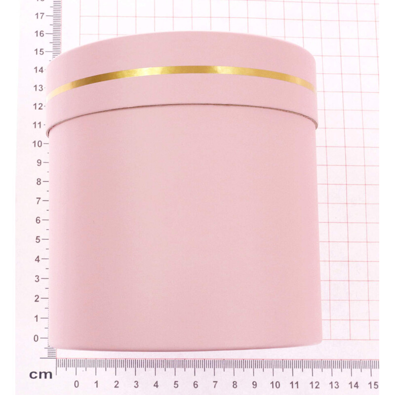 KVĚTINOVÝ BOX 11,5x12cm*RŮŽOVÁ