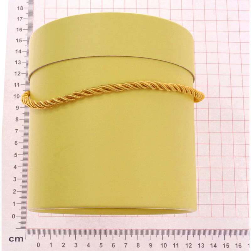 KVĚTINOVÝ BOX 11,5x12cm*ŽLUTÁ