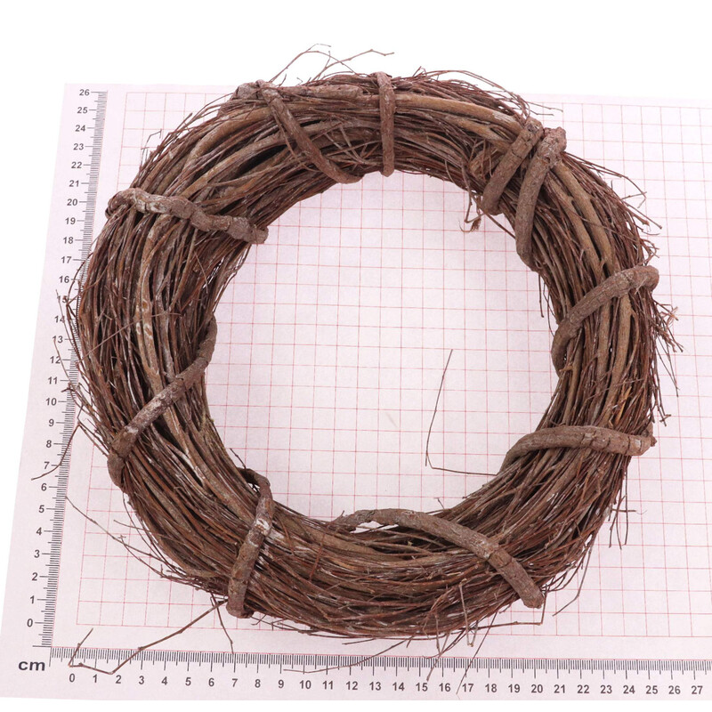 VĚNEC PROUTĚNÝ 22cm*HNĚDÁ