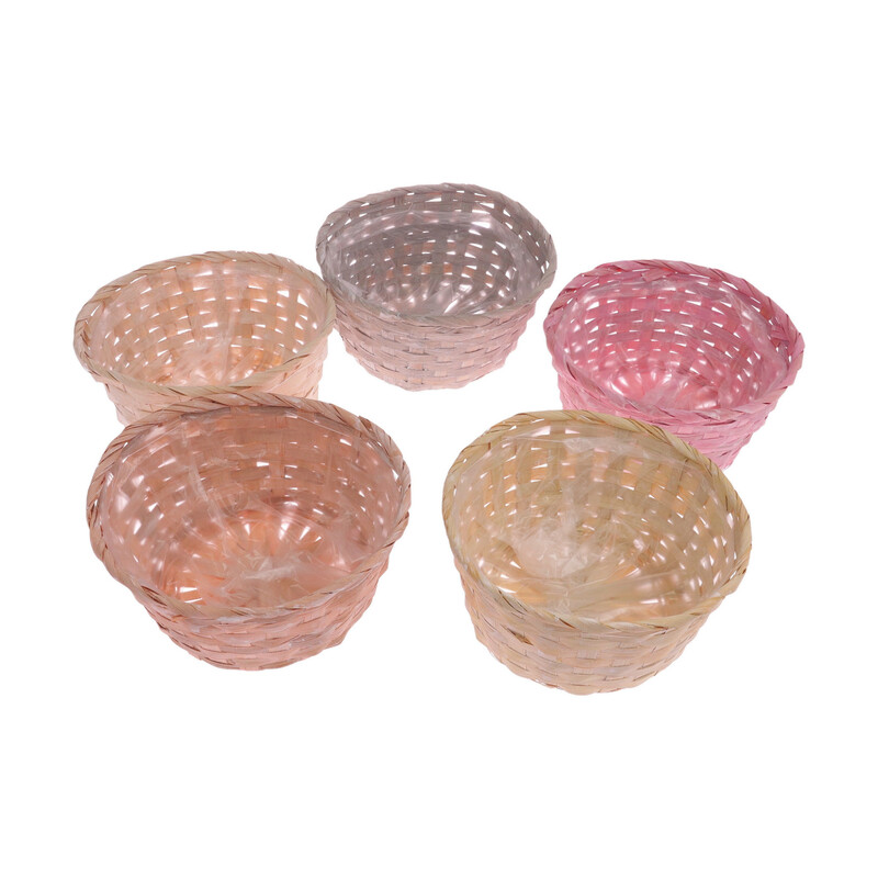 KOŠ PROUTĚNÝ 21x10cm*MIX BAREV