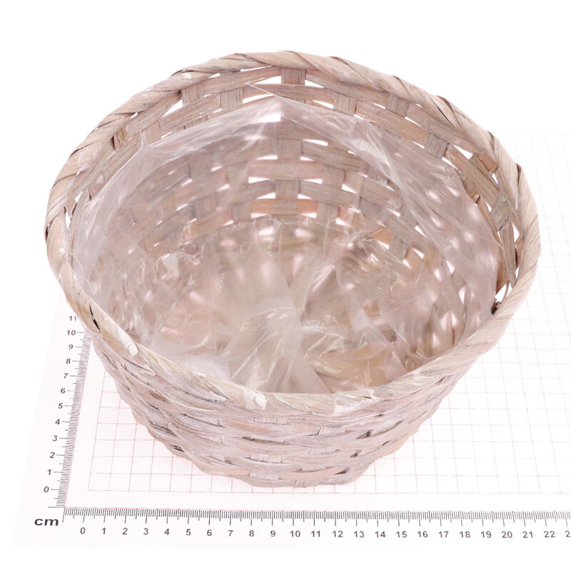 KOŠ PROUTĚNÝ 21x10cm*MIX BAREV