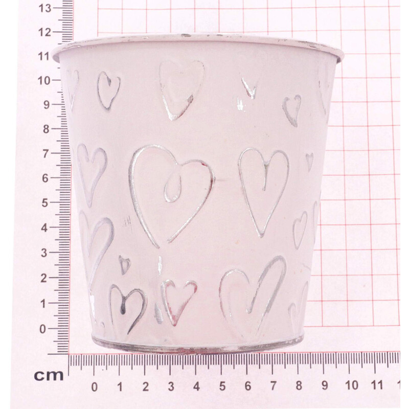 PLECHOVÝ OBAL 10x10cm*BÍLÁ