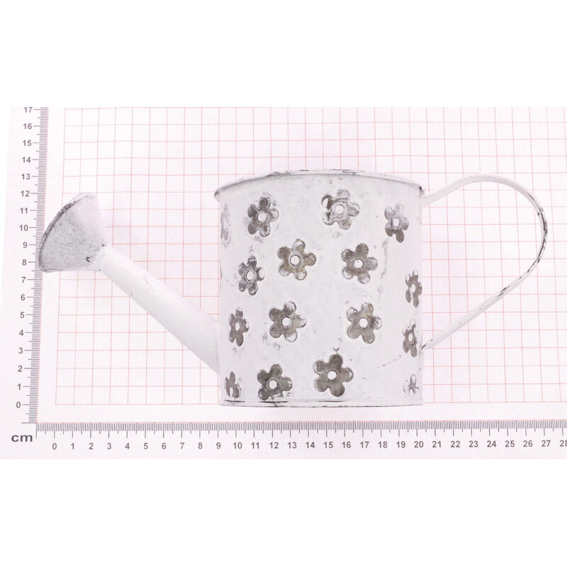 PLECHOVÁ KONEV 10,5x11cm*BÍLÁ