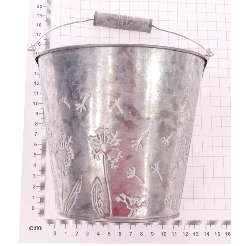 PLECHOVÝ KBELÍK 14x13cm*MIX BAREV