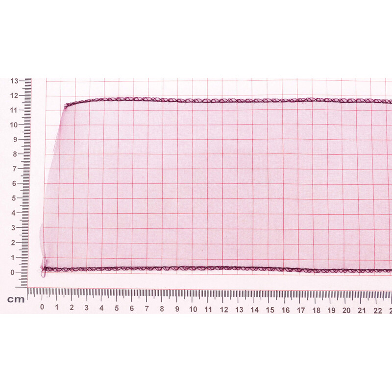 ORGANZA 11cmx10yd*BORDOVÁ TM. 068