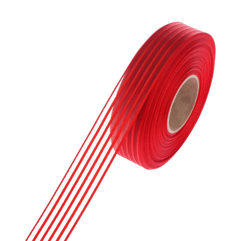 ATLASOVÁ STUHA OBOULÍC. 25mmx25m*ČERVENÁ 108643