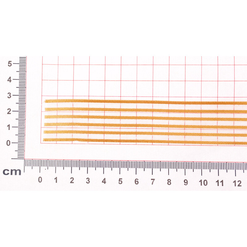 ATLASOVÁ STUHA OBOULÍC. 25mmx25m*ZLATÁ 108742