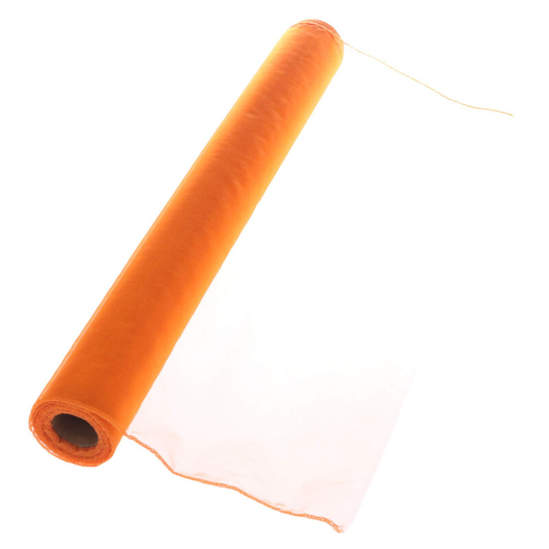 ORGANZA 39cmx8m*ORANŽOVÁ 014