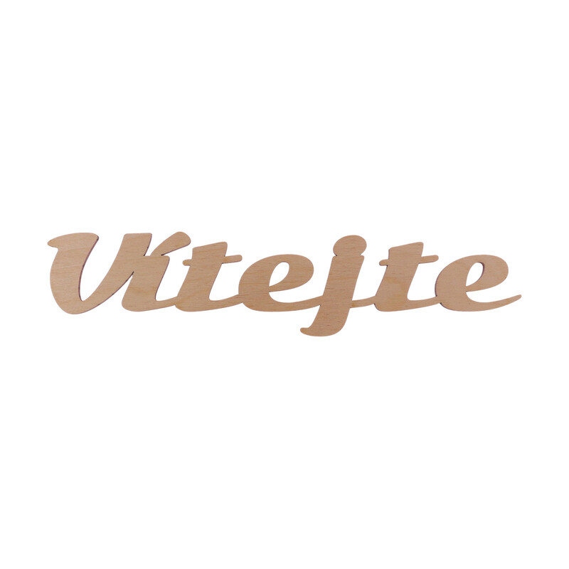VÍTEJTE XD 25x5cm 12ks*PŘÍRODNÍ