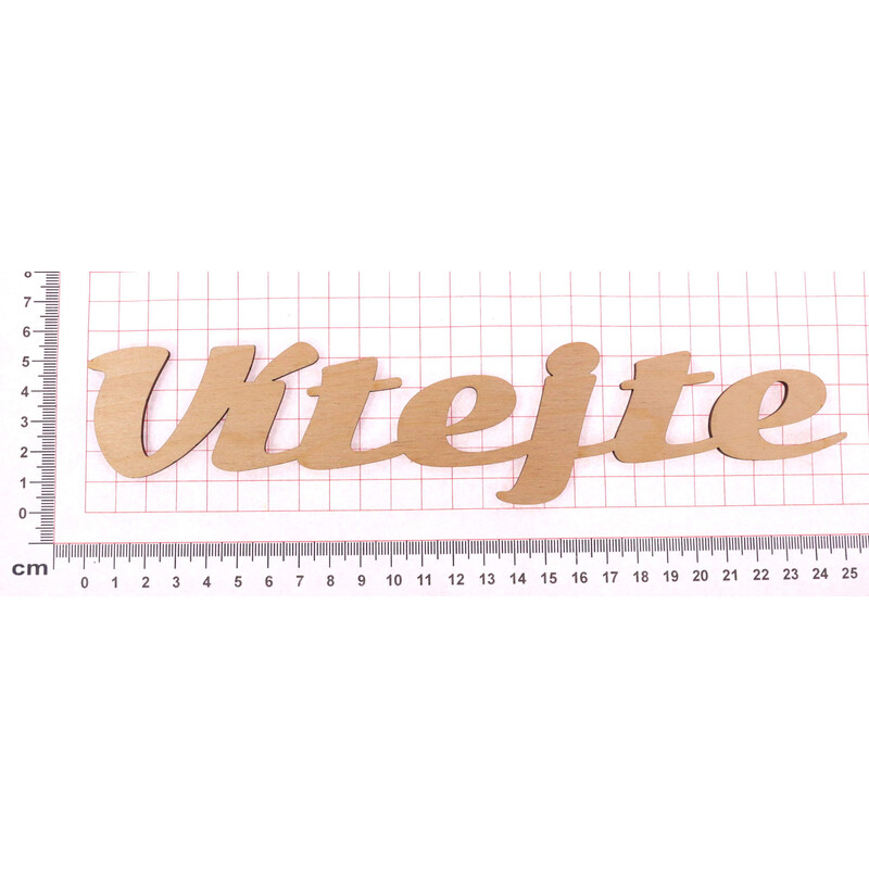 VÍTEJTE XD 25x5cm 12ks*PŘÍRODNÍ