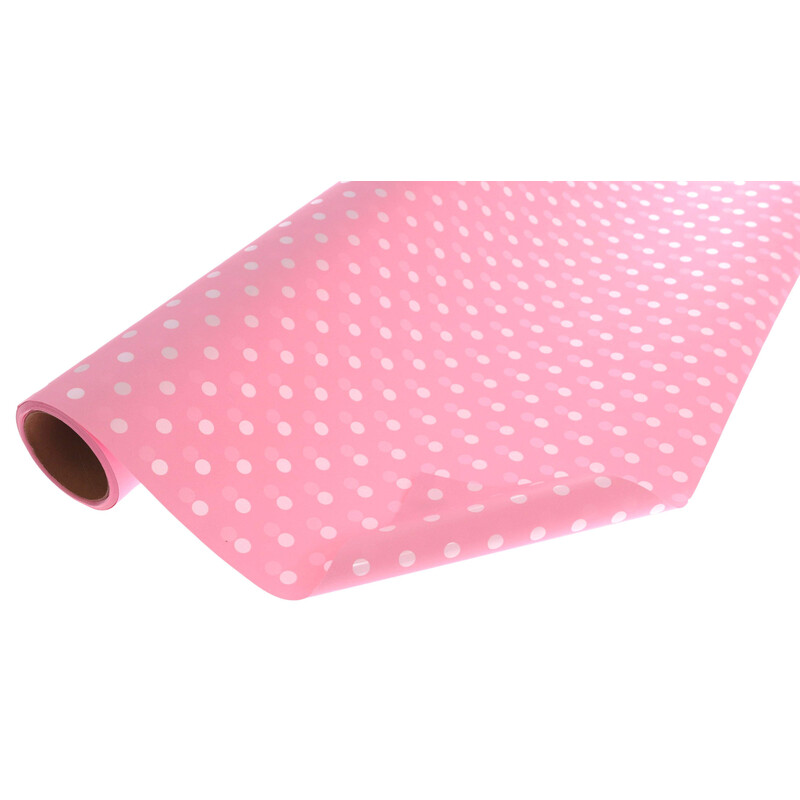 ROLE PLAST PUNTÍK 50cmx8m*RŮŽOVÁ 309