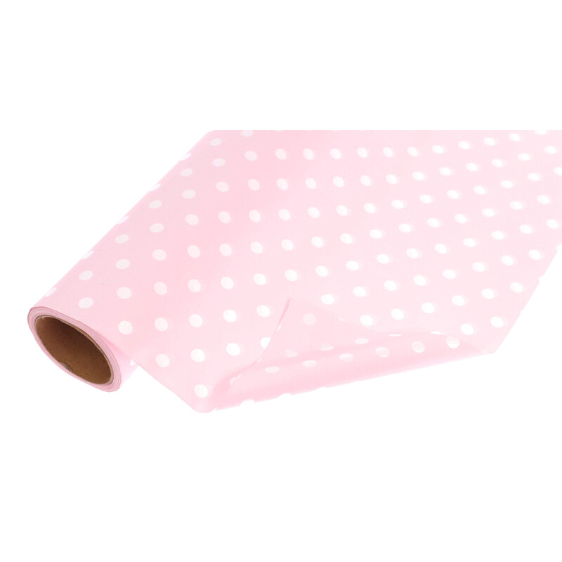 ROLE PLAST PUNTÍK 50cmx8m*RŮŽOVÁ SV. 175