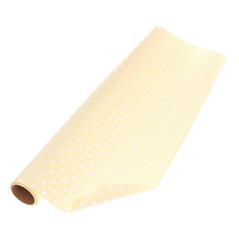 ROLE PLAST PUNTÍK 50cmx8m*KRÉMOVÁ 824