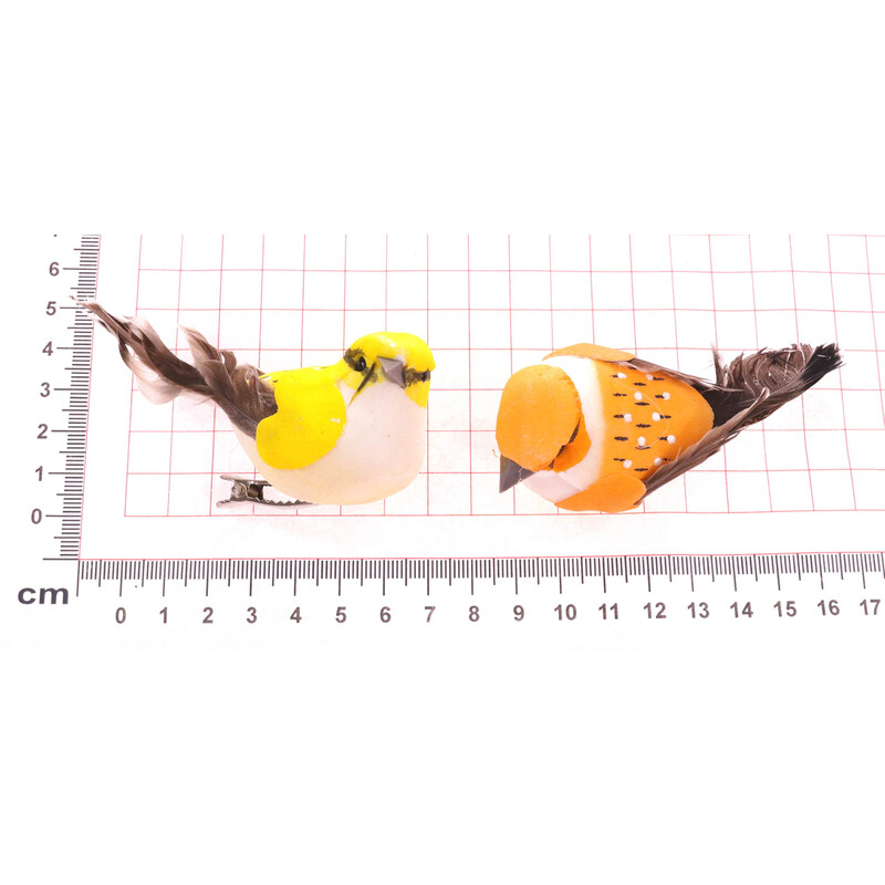 PTÁČEK  KLIPS 6cm 24ks*MIX BAREV