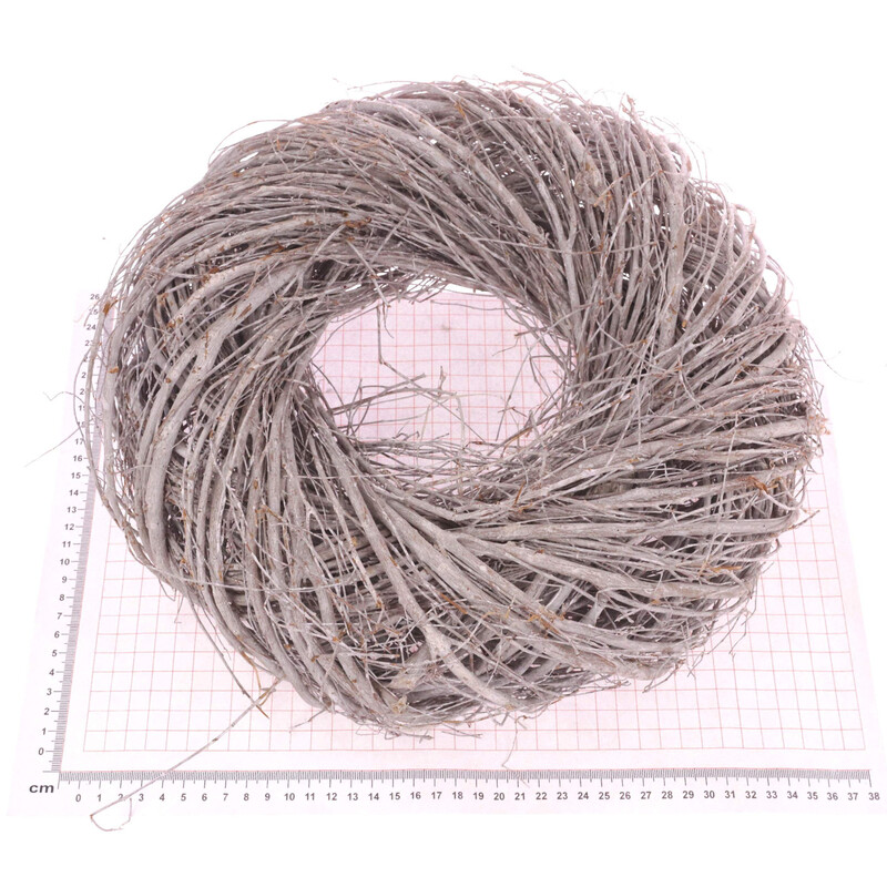 VĚNEC PROUTĚNÝ 35cm*BÍLÁ