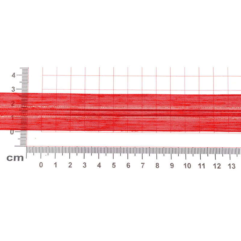 PLÁTNOVÁ STUHA EFEKT 25mmx20m*ČERVENÁ 103643/1