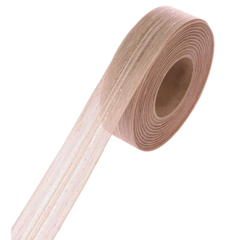 PLÁTNOVÁ STUHA EFEKT 25mmx20m*ZLATÁ 103701/1
