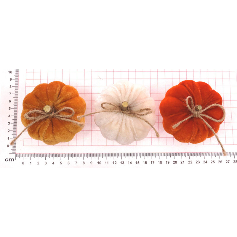 DÝNE 8X5cm 9ks*BÍLÁ+ORANŽOVÁ